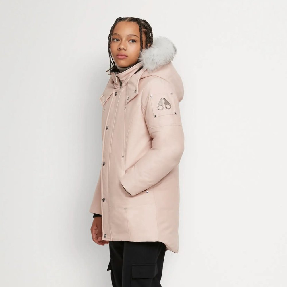 Moose Knuckles Unisex Original Kids' Parka in Dusty Rose